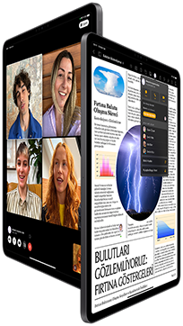 Shareplay’de yüksek performans gerektiren bir oyun oynanan iPad Pro