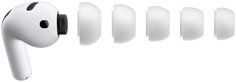 AirPods Pro 3, silikon kulaklık uçları, beş farklı boyut